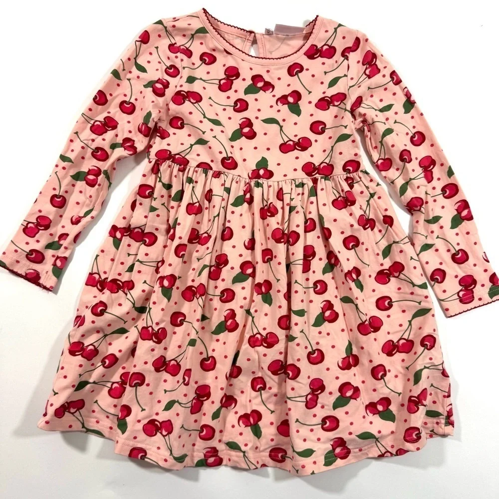 Rachel Riley Cherry Print Jersey Dress